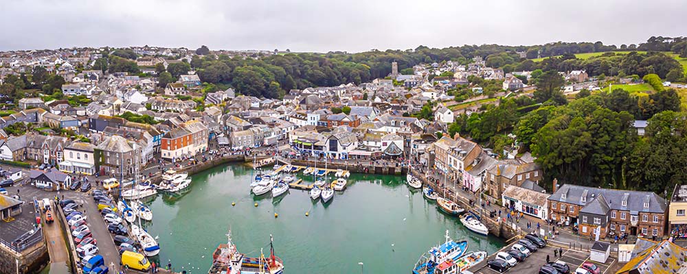 Padstow harbour in Cornwall