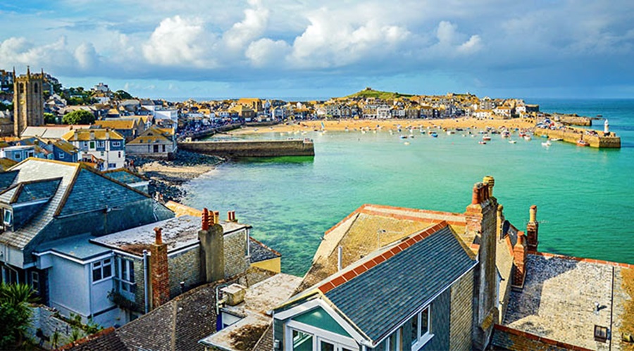 A view across St Ives, Cornwall