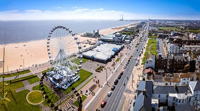 Aerial view of Great Yarmouth