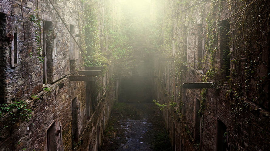 A spooky old jail