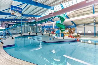 Splashland indoor swimming pool complex at Trecco Bay Holiday Park