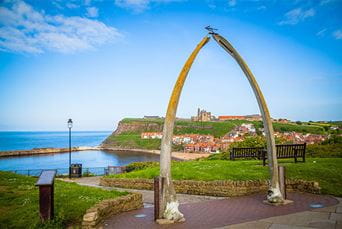 Whale bone arch in Whitby, Yorkshire