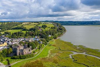 Laugharne Castle in Wales