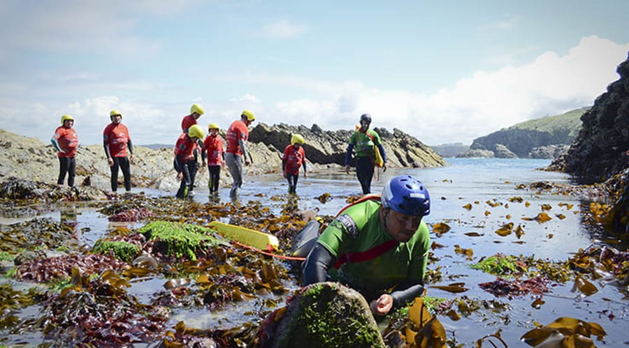Walking around rockpools