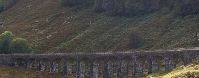 The Glenfinnan Viaduct on the West Highland Way