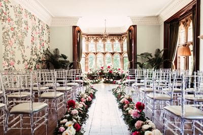 Ceremony hall for wedding, Belle Bridal Magazine and Camilla Lucinda