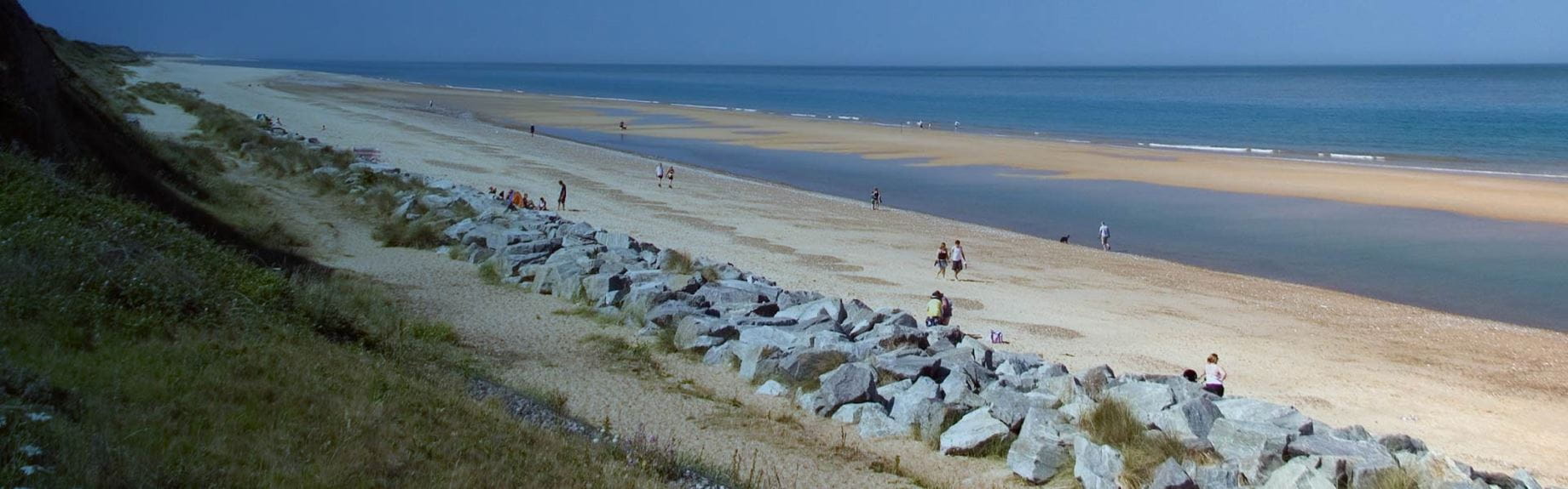 A view over a Norfolk beach
