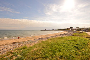 a sunny picturesque beach