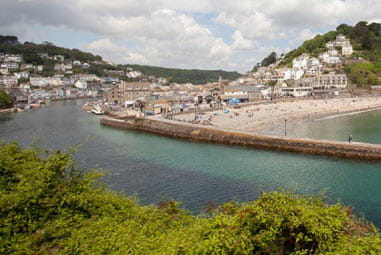 Image of a beach in Cornwall