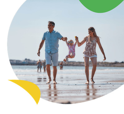Family on Beach