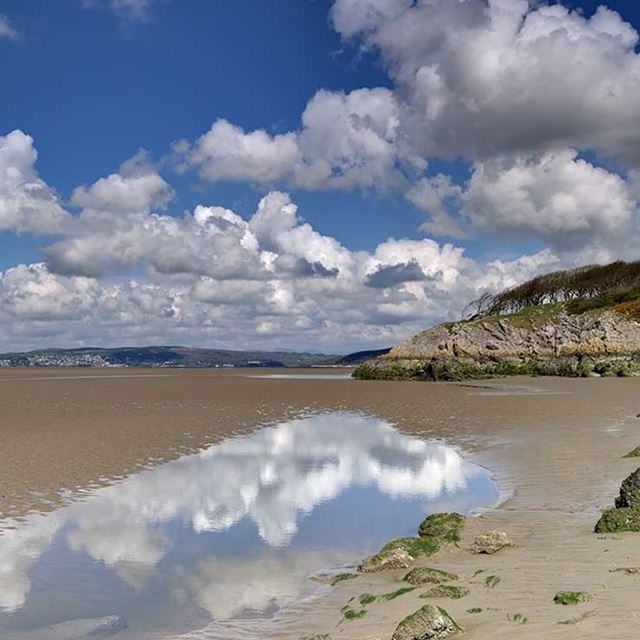 picturesque view of a Lancashire beach