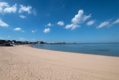 Morecambe Bay Beach on the Lancashire Coast