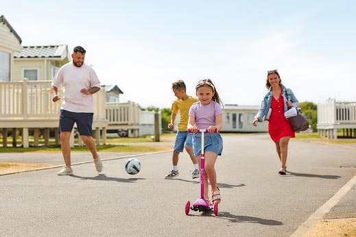 Family on holiday