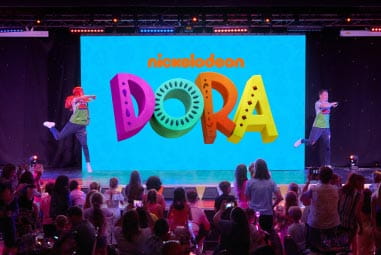 Dora logo on screen