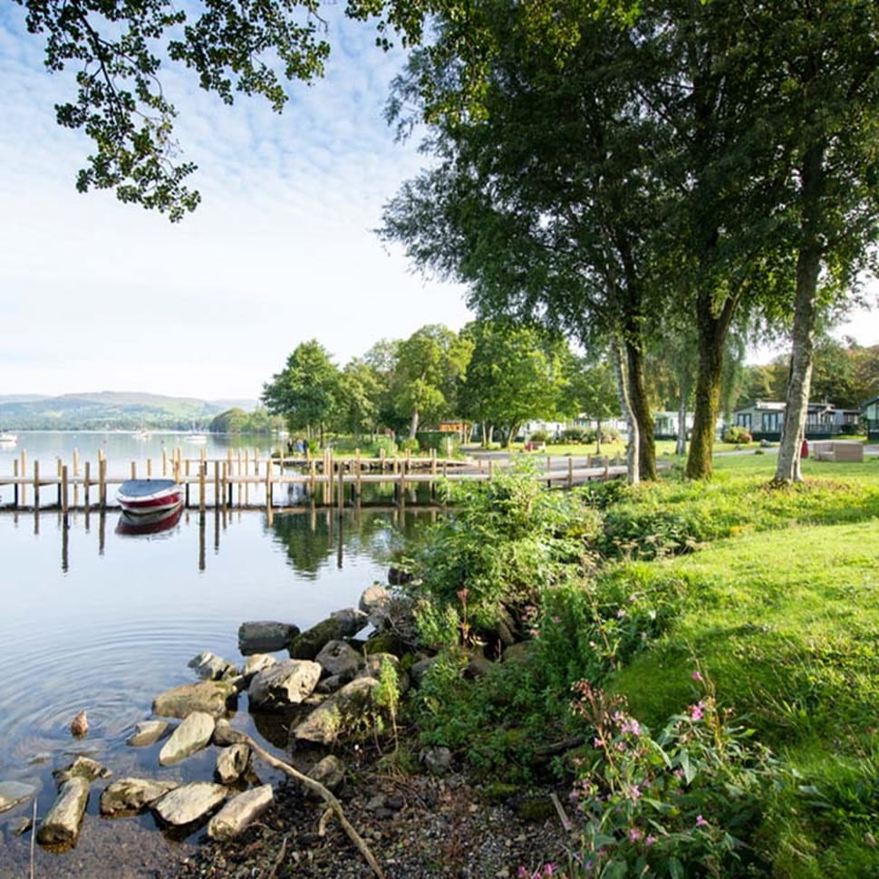a picturesque lakeside