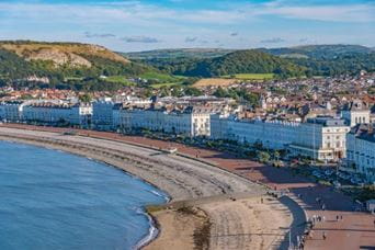 Llandudno pier in the sunshine