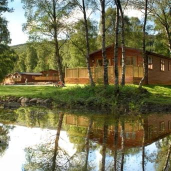 Lodge with lake view