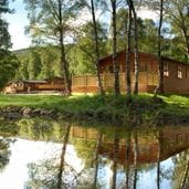 Lodge with lake view