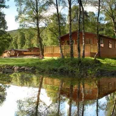 Lodge with lake view