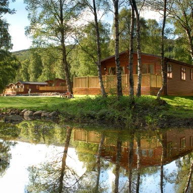 Lodge with lake view