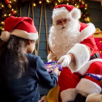 Santa with child