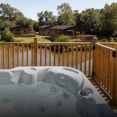Hot tub on the veranda
