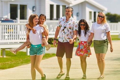 Family walking