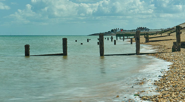 Groynes at Sheerness Beach