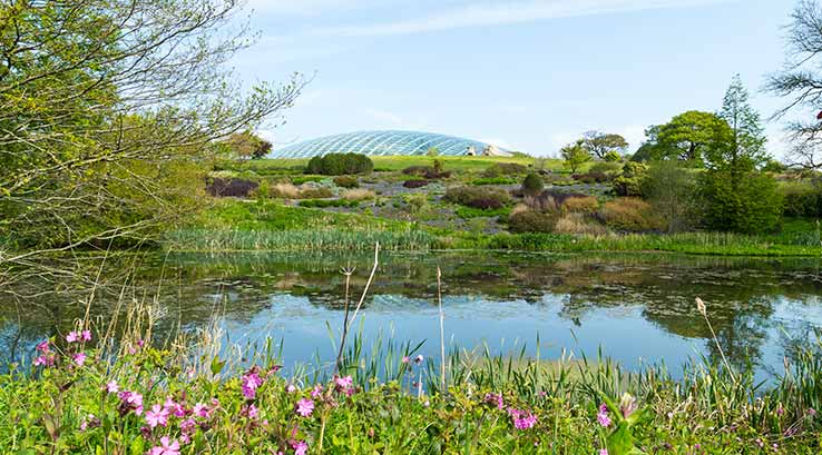 National Botanic Garden of Wales from afar