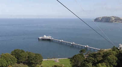 Britain's longest cable car at Llandudno