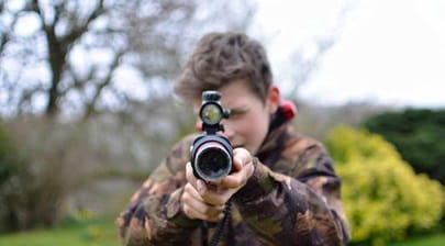 Boy at Celtic Laser