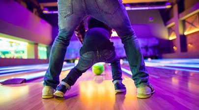 parent and child bowling