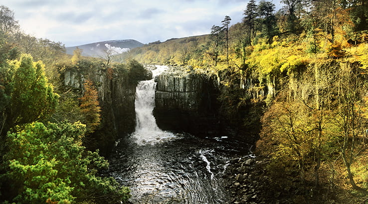 A view of High Force Waterfall, County Durham