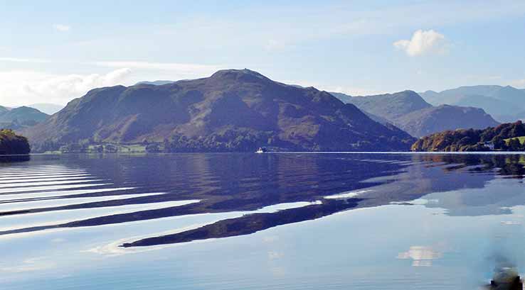 a view of Ulswater lake