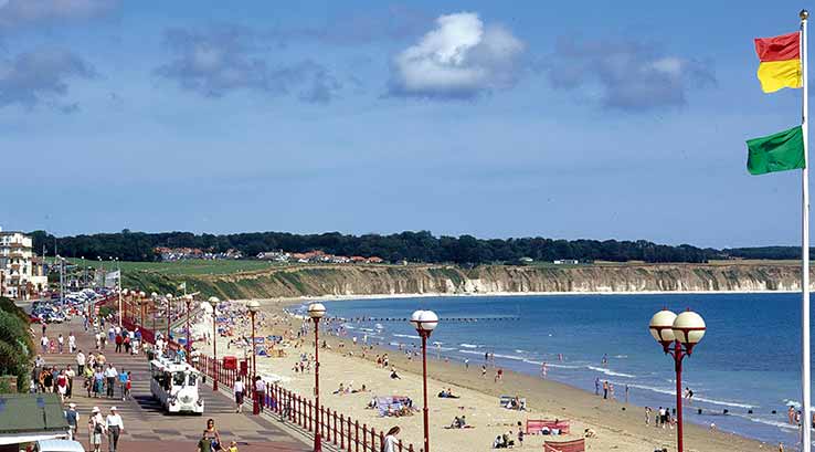 Bridlington promenade and beach