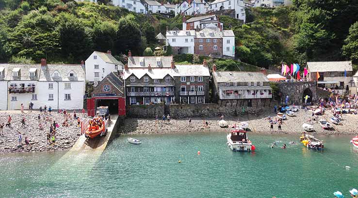 Harbour at Clovelly on sunny day