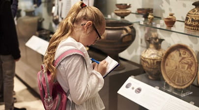 child at museum