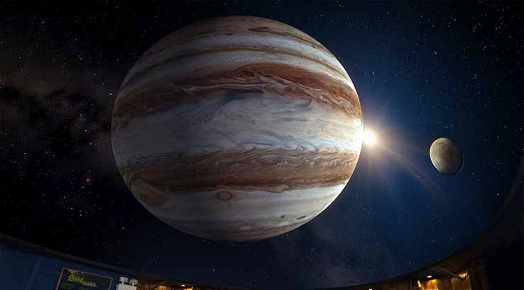 Jupiter at the Island Planetarium, Isle of Wight