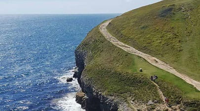 coastal path around a beautiful headland