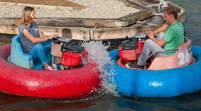 Bumping water rafts at Heatherton World of Activities