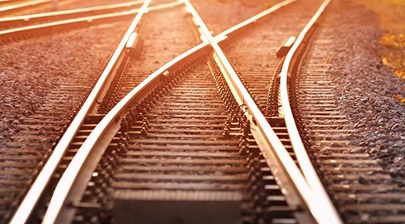A railway line