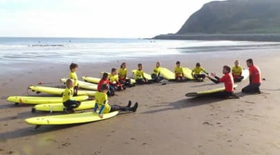 surfboards on a baech