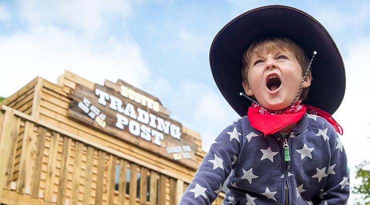 Cowboy attraction at Blackgang Chine