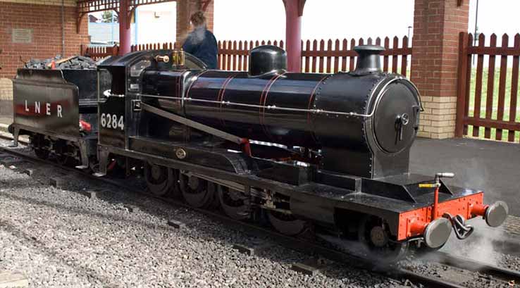 miniature steam train