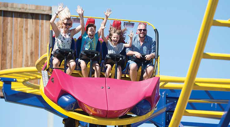 Amusement ride at Crealy Theme Park & Resort