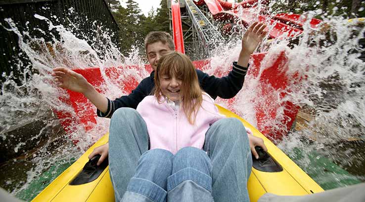 water rides at Landmark Forest Adventure Park