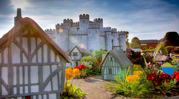 model castle and village