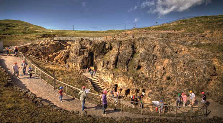 Path toward the Great Orme Mines entrance