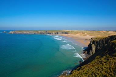beautiful beach with golden sands