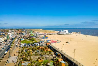 beautiful beach with golden sands and blue waters